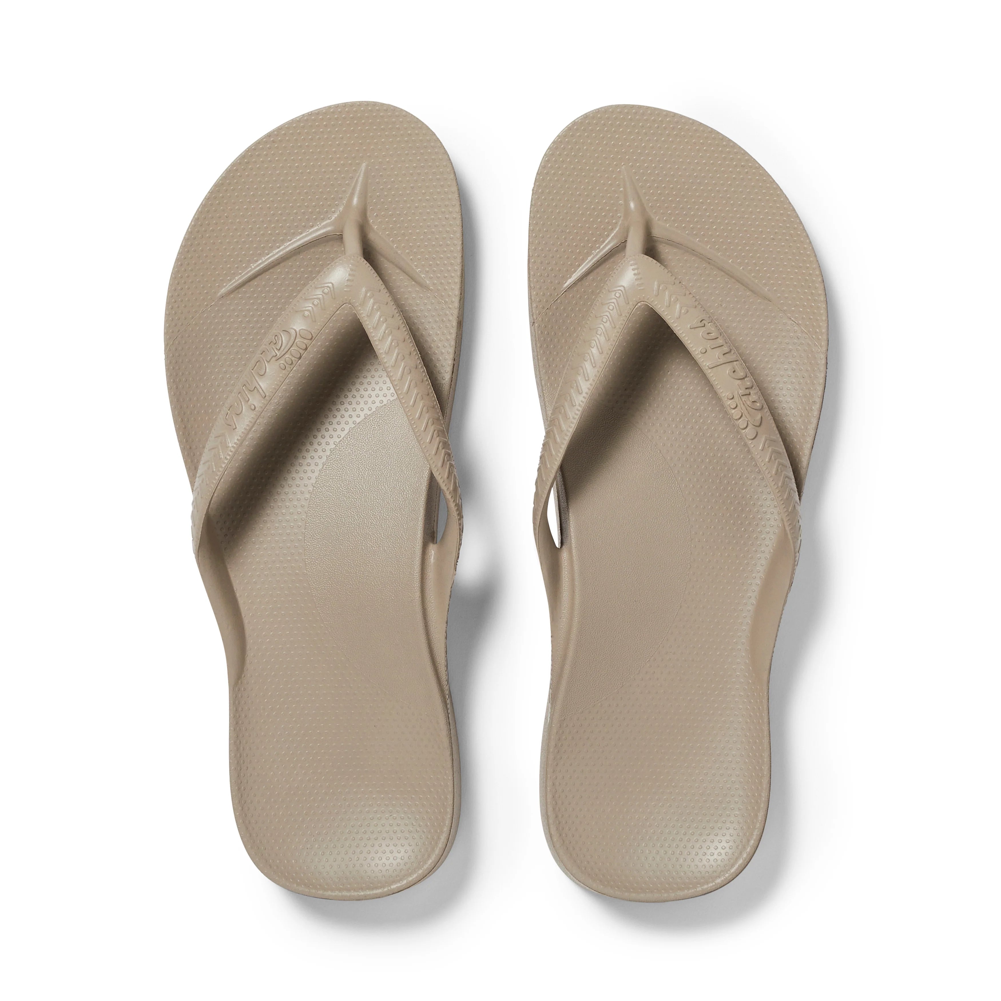 Arch Support Flip Flops - Classic - Taupe 