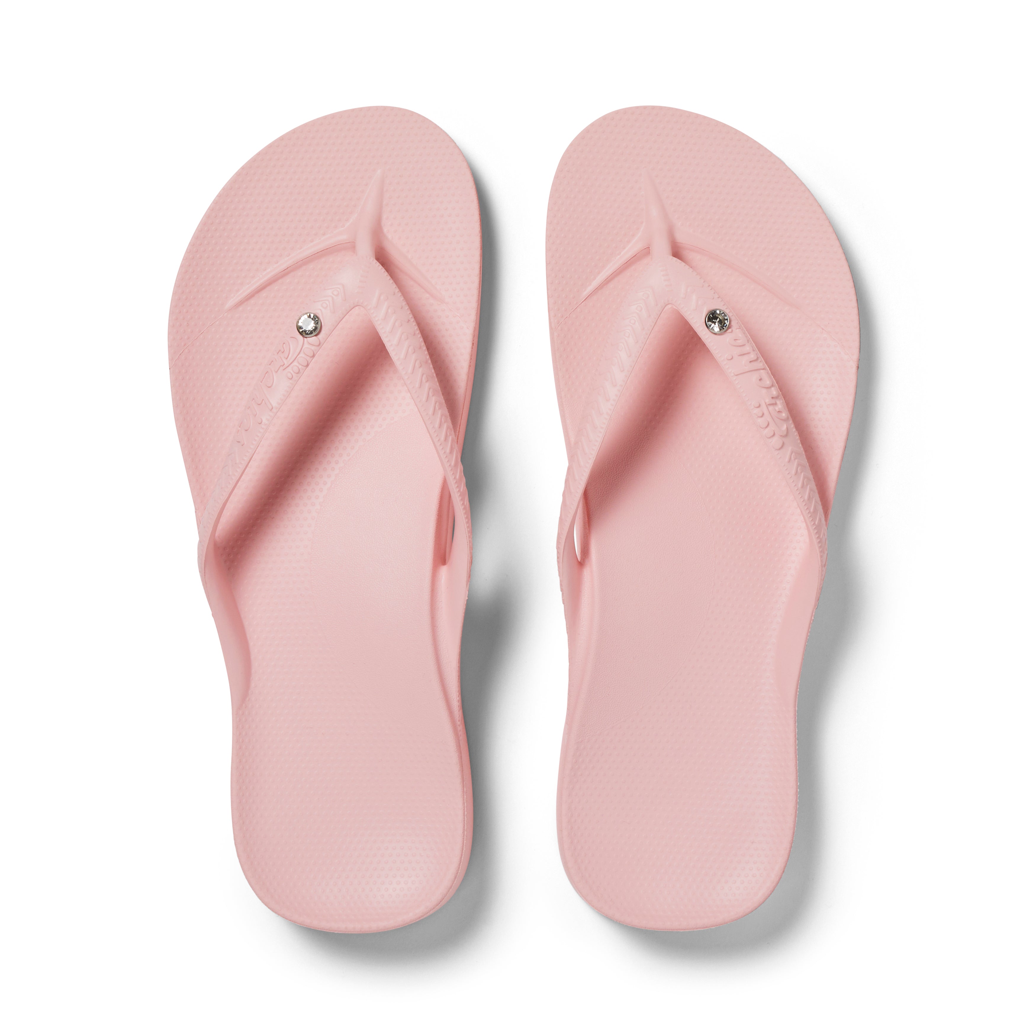 Arch Support Flip Flops - Classic - Crystal Pink 